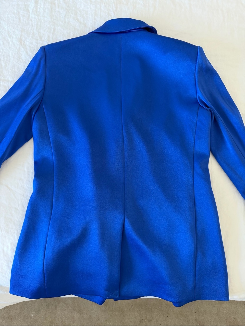 Alice + Olivia Justin Double Breasted Blazer in Royalty Blue, size 2, NWT - Picture 8 of 9